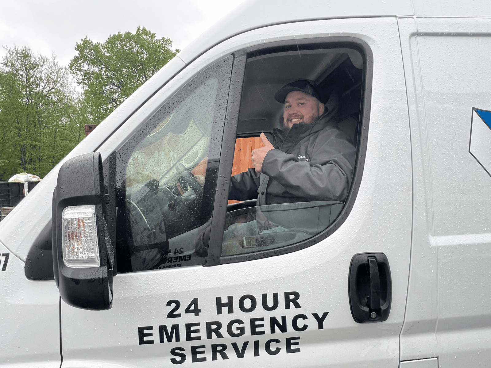 R.J. Groner service team on the road serving Monroe County