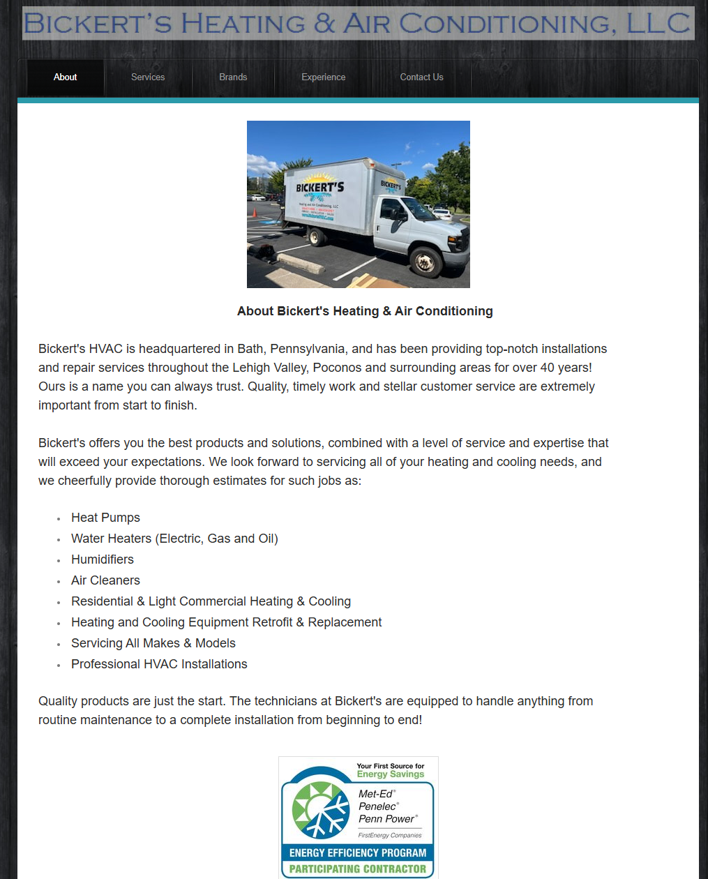 2. Bickert's HVAC: Best for Bath-Based Local Service